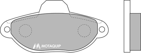 Motaquip LVXL706 - Тормозные колодки, дисковые, комплект www.autospares.lv