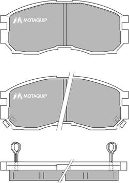 Motaquip LVXL719 - Brake Pad Set, disc brake www.autospares.lv