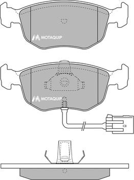 Motaquip LVXL782 - Bremžu uzliku kompl., Disku bremzes autospares.lv