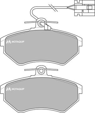 Motaquip LVXL739 - Тормозные колодки, дисковые, комплект www.autospares.lv