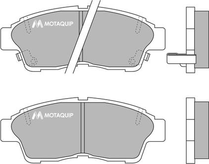 Motaquip LVXL734 - Bremžu uzliku kompl., Disku bremzes www.autospares.lv