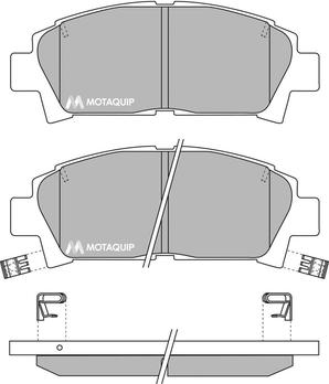 Motaquip LVXL735 - Тормозные колодки, дисковые, комплект www.autospares.lv