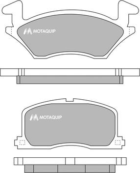 Motaquip LVXL736 - Brake Pad Set, disc brake www.autospares.lv