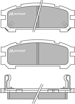 Motaquip LVXL733 - Bremžu uzliku kompl., Disku bremzes www.autospares.lv