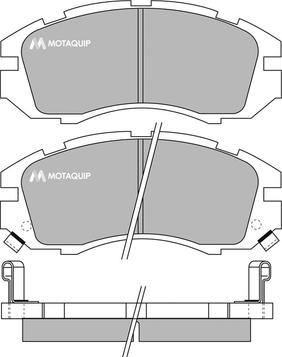 Motaquip LVXL732 - Тормозные колодки, дисковые, комплект www.autospares.lv