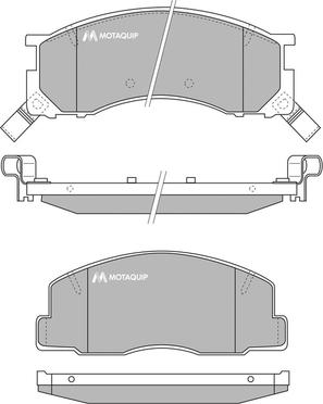 Motaquip LVXL737 - Brake Pad Set, disc brake www.autospares.lv