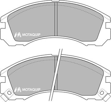 Motaquip LVXL721 - Тормозные колодки, дисковые, комплект www.autospares.lv