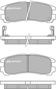 Motaquip LVXL770 - Brake Pad Set, disc brake www.autospares.lv