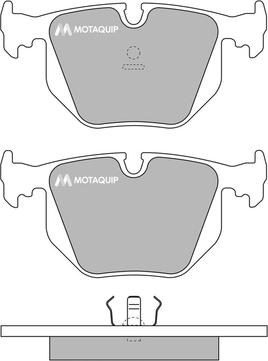 Motaquip LVXL777 - Brake Pad Set, disc brake www.autospares.lv