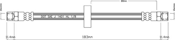 Motaquip VBH944 - Тормозной шланг www.autospares.lv