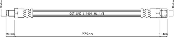 Motaquip VBH982 - Тормозной шланг www.autospares.lv