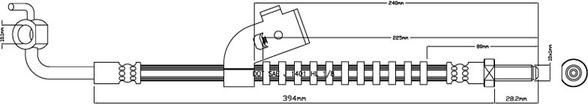 Motaquip VBH973 - Bremžu šļūtene autospares.lv