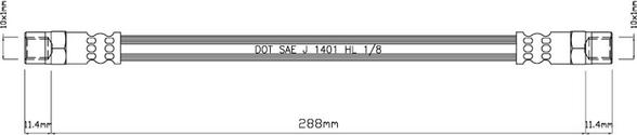 Motaquip VBH440 - Тормозной шланг www.autospares.lv