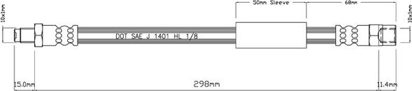 Motaquip VBH438 - Тормозной шланг www.autospares.lv