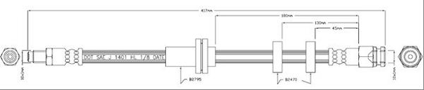 Motaquip VBJ309 - Bremžu šļūtene www.autospares.lv