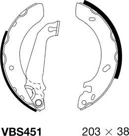 Motaquip VBS451 - Bremžu loku komplekts autospares.lv