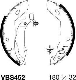 Motaquip VBS452 - Bremžu loku komplekts www.autospares.lv