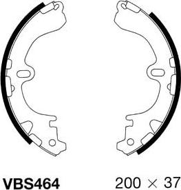 Motaquip VBS464 - Brake Shoe Set www.autospares.lv