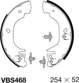 Motaquip VBS468 - Bremžu loku komplekts autospares.lv