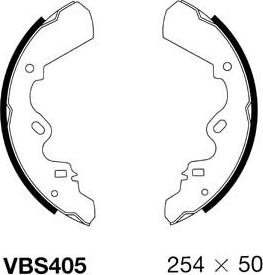 Motaquip VBS405 - Bremžu loku komplekts autospares.lv