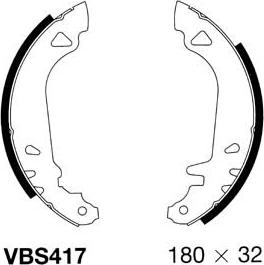 Motaquip VBS417 - Bremžu loku komplekts autospares.lv