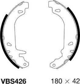 Motaquip VBS426 - Bremžu loku komplekts www.autospares.lv