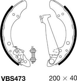 Motaquip VBS473 - Bremžu loku komplekts autospares.lv