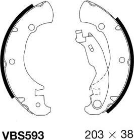 Motaquip VBS593 - Bremžu loku komplekts autospares.lv