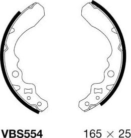 Motaquip VBS554 - Bremžu loku komplekts www.autospares.lv