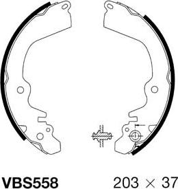 Motaquip VBS558 - Bremžu loku komplekts www.autospares.lv