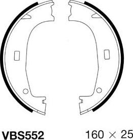 Motaquip VBS552 - Bremžu loku kompl., Stāvbremze autospares.lv