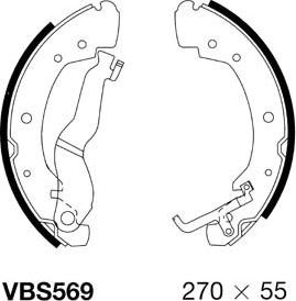 Motaquip VBS569 - Bremžu loku komplekts autospares.lv