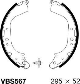 Motaquip VBS567 - Bremžu loku komplekts www.autospares.lv