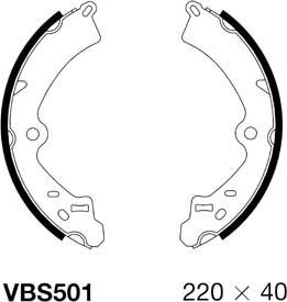 Motaquip VBS501 - Bremžu loku komplekts www.autospares.lv