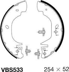 Motaquip VBS533 - Bremžu loku komplekts autospares.lv