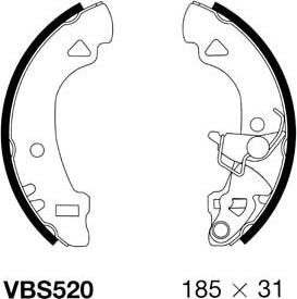 Motaquip VBS520 - Bremžu loku komplekts autospares.lv