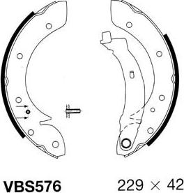 Motaquip VBS576 - Bremžu loku komplekts autospares.lv