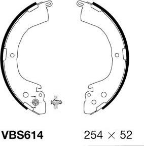 Motaquip VBS614 - Bremžu loku komplekts www.autospares.lv