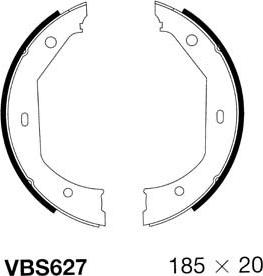 Motaquip VBS627 - Bremžu loku kompl., Stāvbremze www.autospares.lv