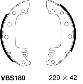 Motaquip VBS180 - Bremžu loku komplekts www.autospares.lv