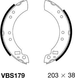 Motaquip VBS179 - Bremžu loku komplekts autospares.lv