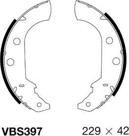 Motaquip VBS397 - Bremžu loku komplekts www.autospares.lv