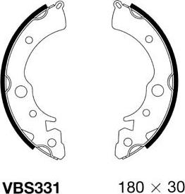 Motaquip VBS331 - Bremžu loku komplekts autospares.lv