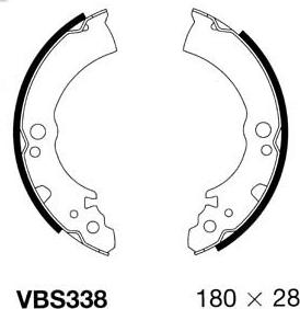 Motaquip VBS338 - Bremžu loku komplekts www.autospares.lv