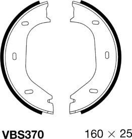Motaquip VBS370 - Bremžu loku kompl., Stāvbremze autospares.lv