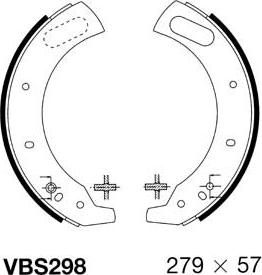 Motaquip VBS298 - Bremžu loku komplekts www.autospares.lv