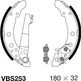 Motaquip VBS253 - Bremžu loku komplekts www.autospares.lv