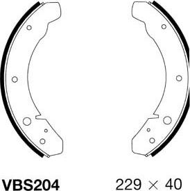 Motaquip VBS204 - Bremžu loku komplekts www.autospares.lv