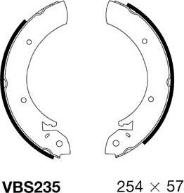 Motaquip VBS235 - Bremžu loku komplekts www.autospares.lv