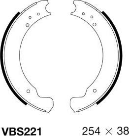 Motaquip VBS221 - Bremžu loku komplekts www.autospares.lv